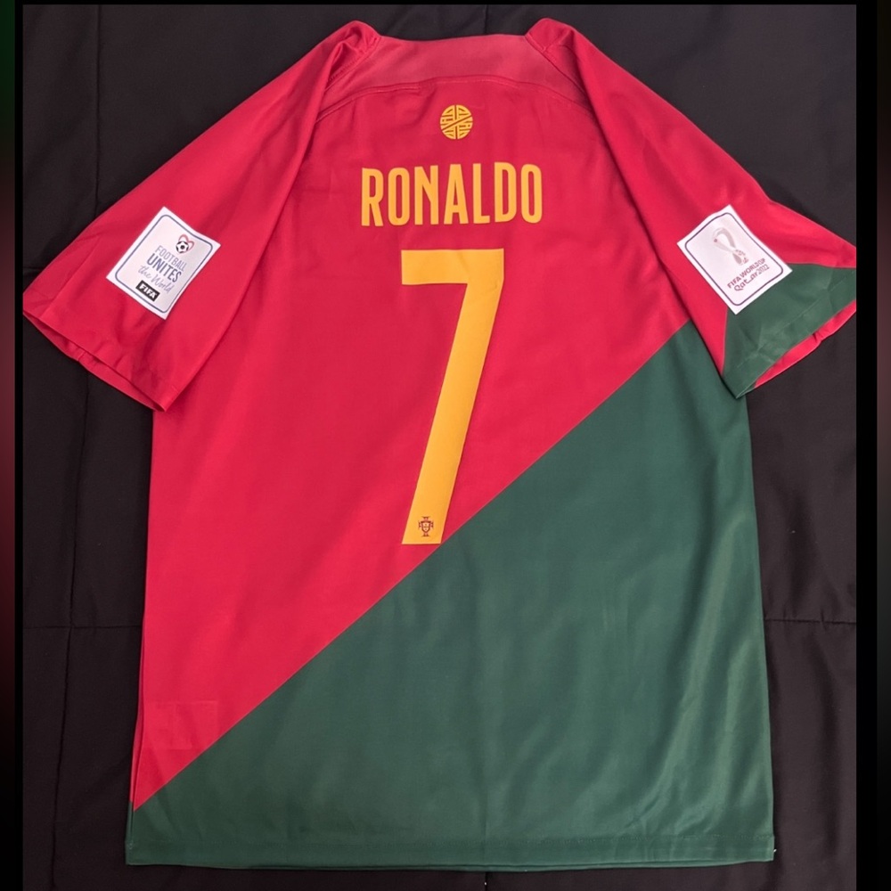 Ronaldo #7 Portugal Soccer Jersey 2022 World Cup Home Red Green